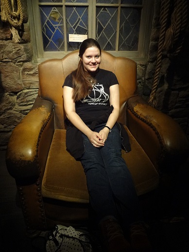 Ich sitze in Hagrids Stuhl