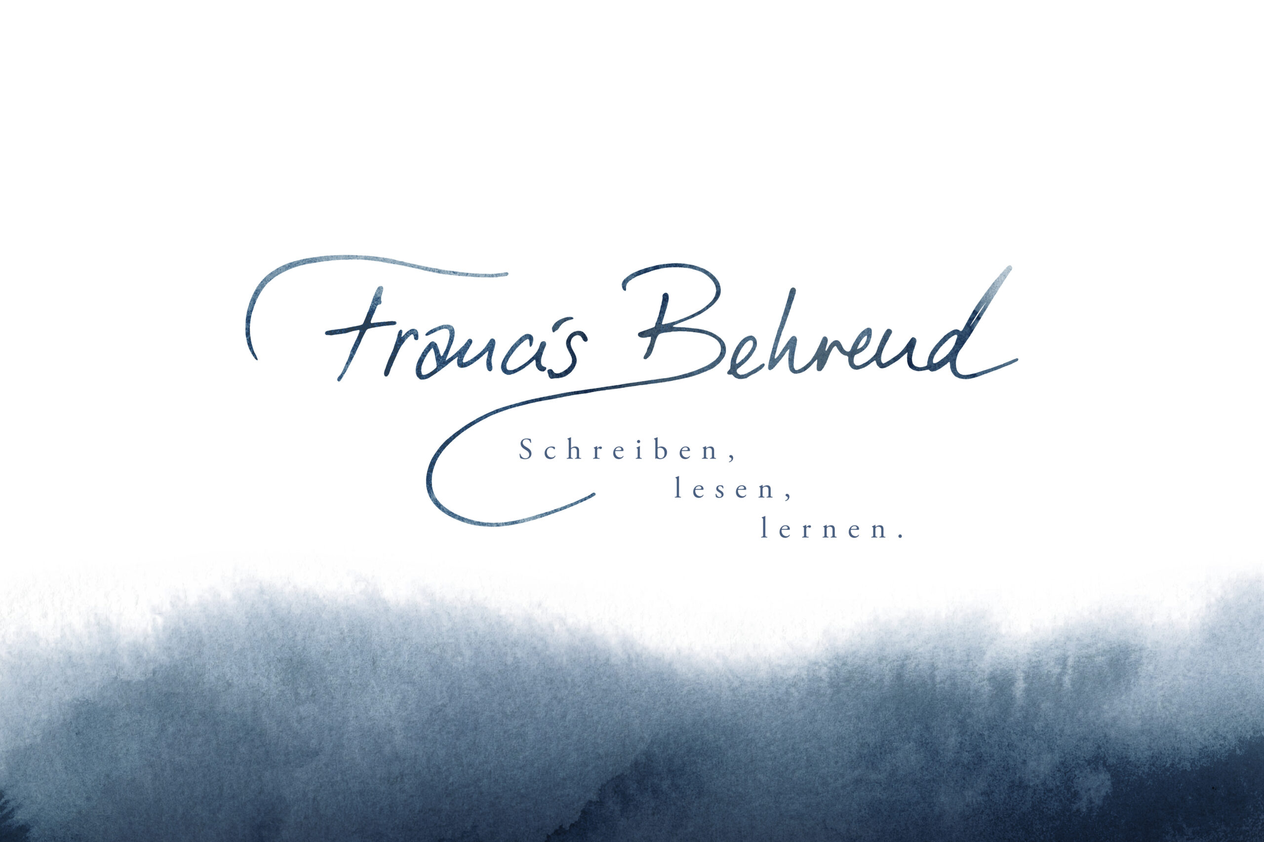 Francis Behrend. Schreiben, lesen, lernen.